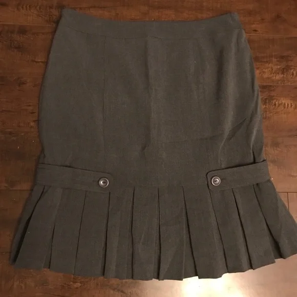 AGB Grey peplum Skirt size 10 - Picture 2 of 4